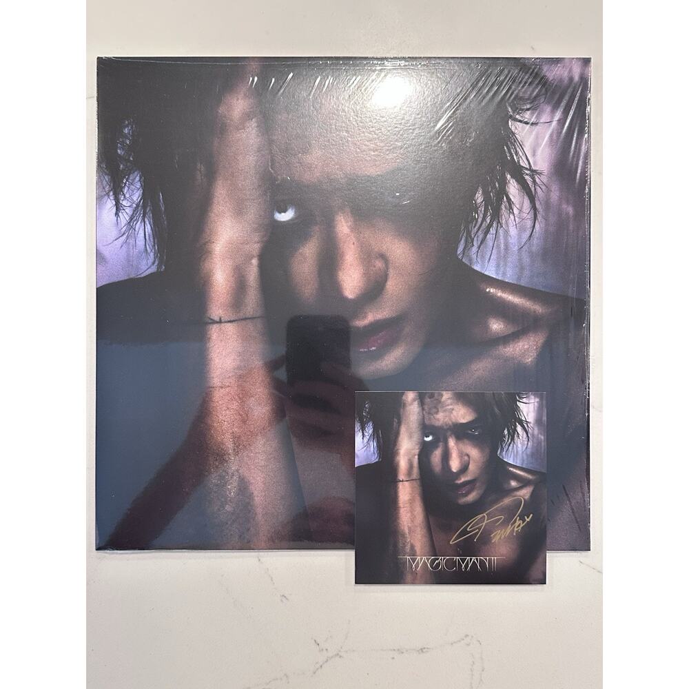 Jackson Wang SIGNED MAGICMAN 2 Vinyl + Autographed Art Card #3